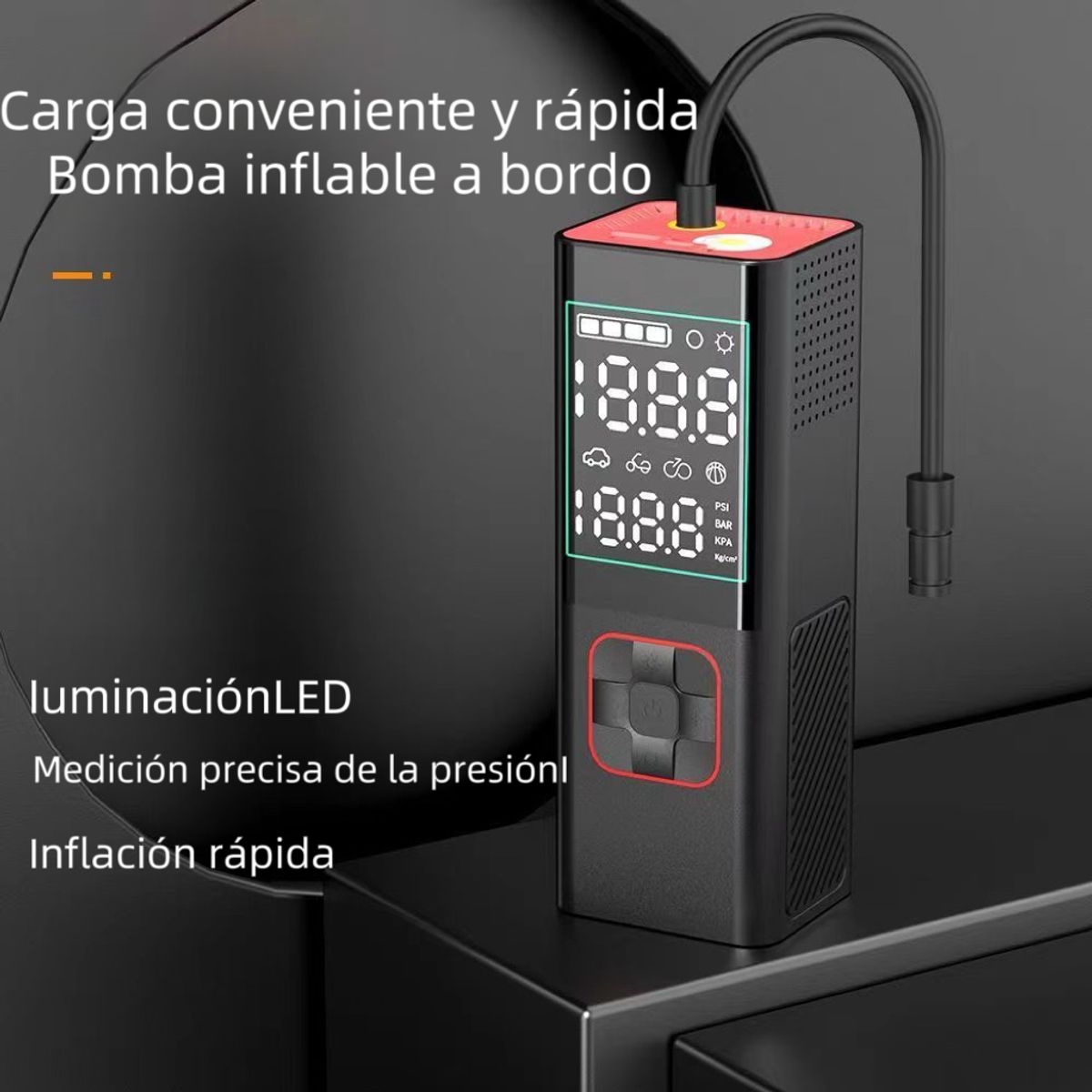 GENERICO - Compresor Auto Aireportátil Inflador De Neumaticos premium