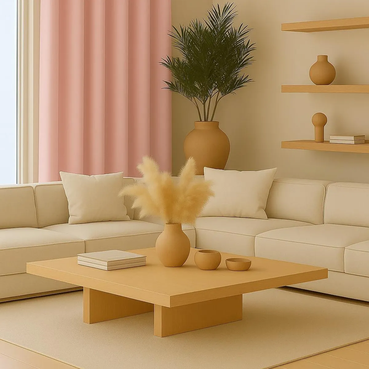 CLEMS CORTINAS - Pack 2 Cortina Tradicional 100% Blackout Rosa