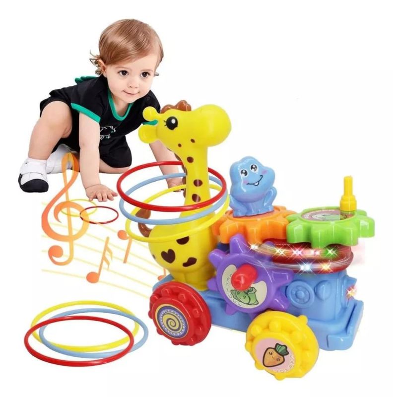 GENERICO - Jirafa Musical Con Sonidos Y Luces Para Bebes Y Niños