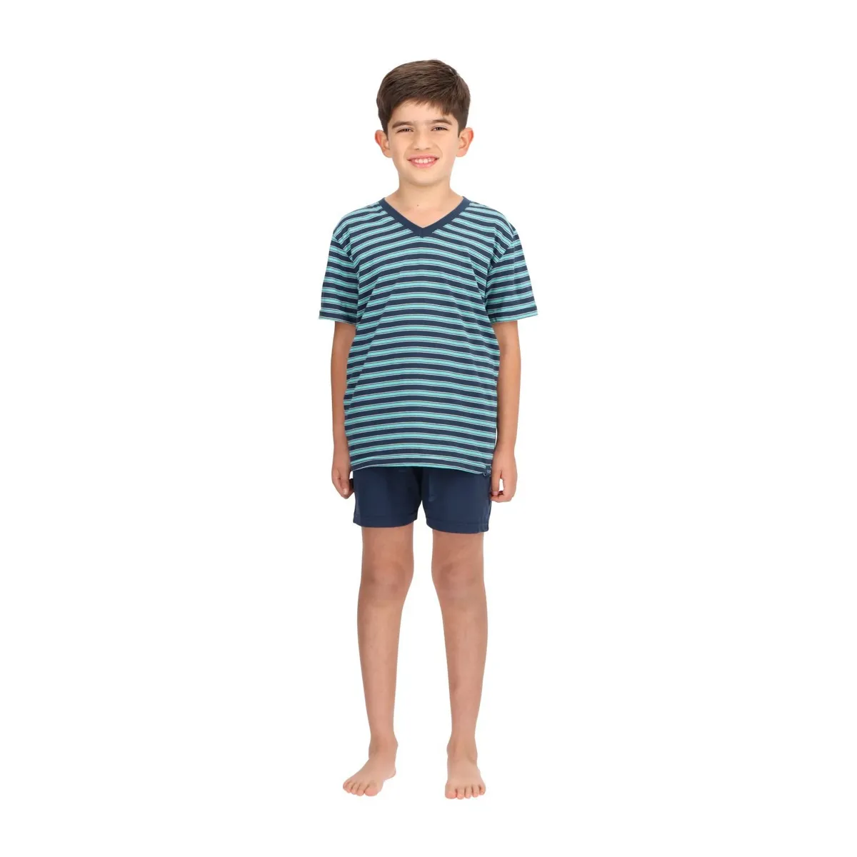 MOTA - Pijama Corto Infantil Azul Mota