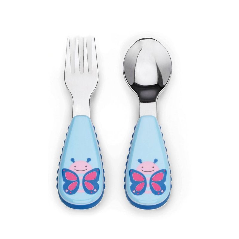 SKIP HOP - Set Cuchara Y Tenedor Zoo - Butterfly Skip Hop