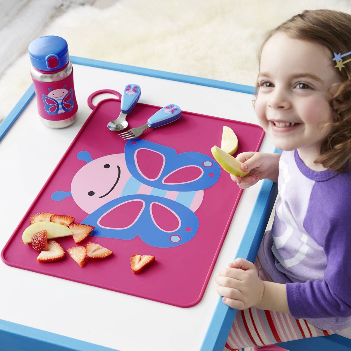SKIP HOP - Set Cuchara Y Tenedor Zoo - Butterfly Skip Hop