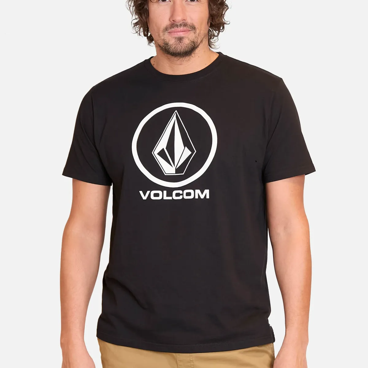 VOLCOM - Polera Manga Corta Rip Tide Negro Hombre Volcom