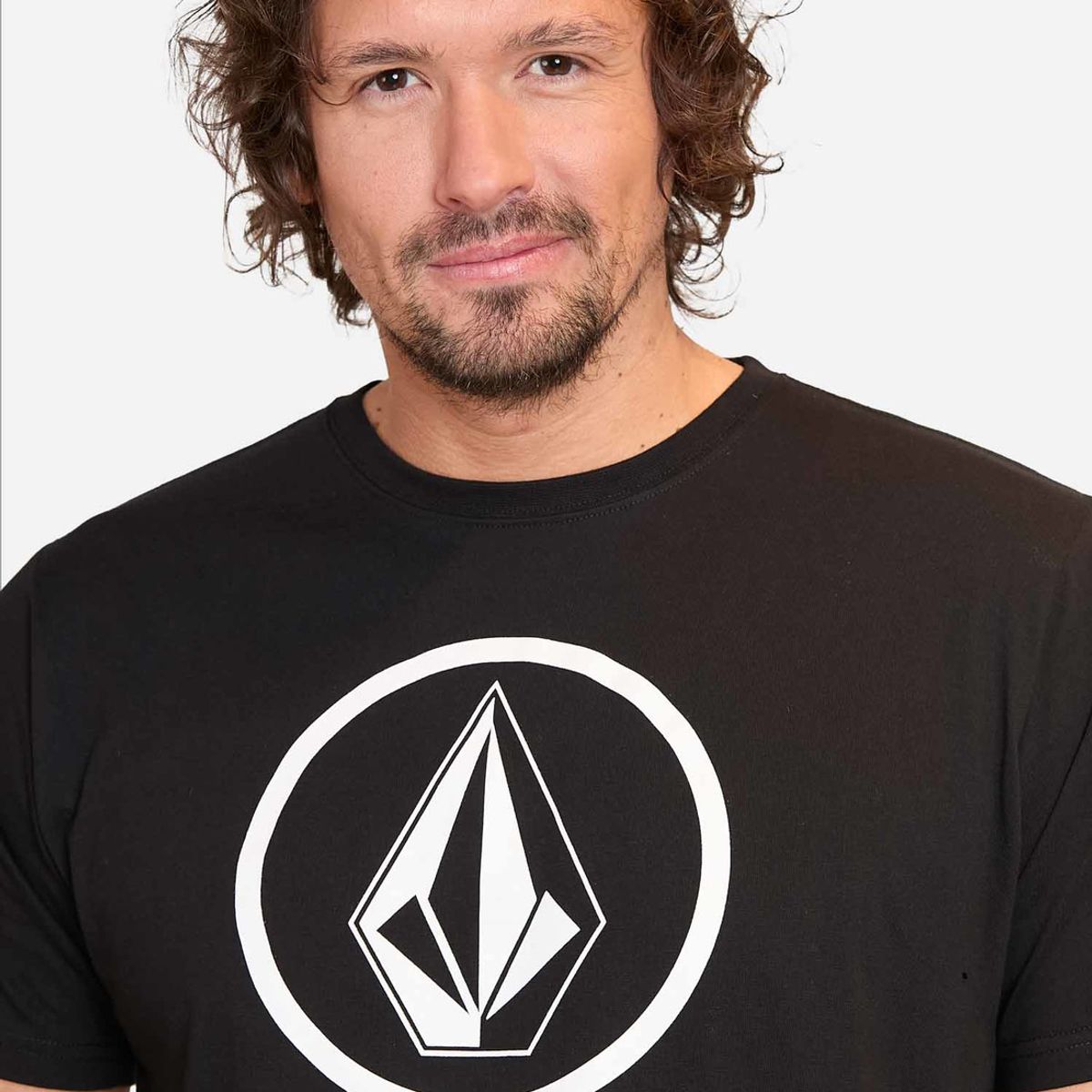 VOLCOM - Polera Manga Corta Rip Tide Negro Hombre Volcom