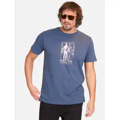 VOLCOM - Polera Manga Corta Projection Azul Hombre - Azul
