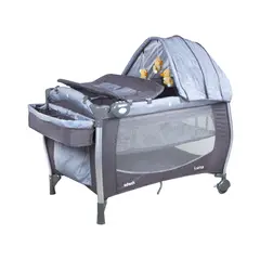 INFANTI - Cuna Playard Luna Grey Dots
