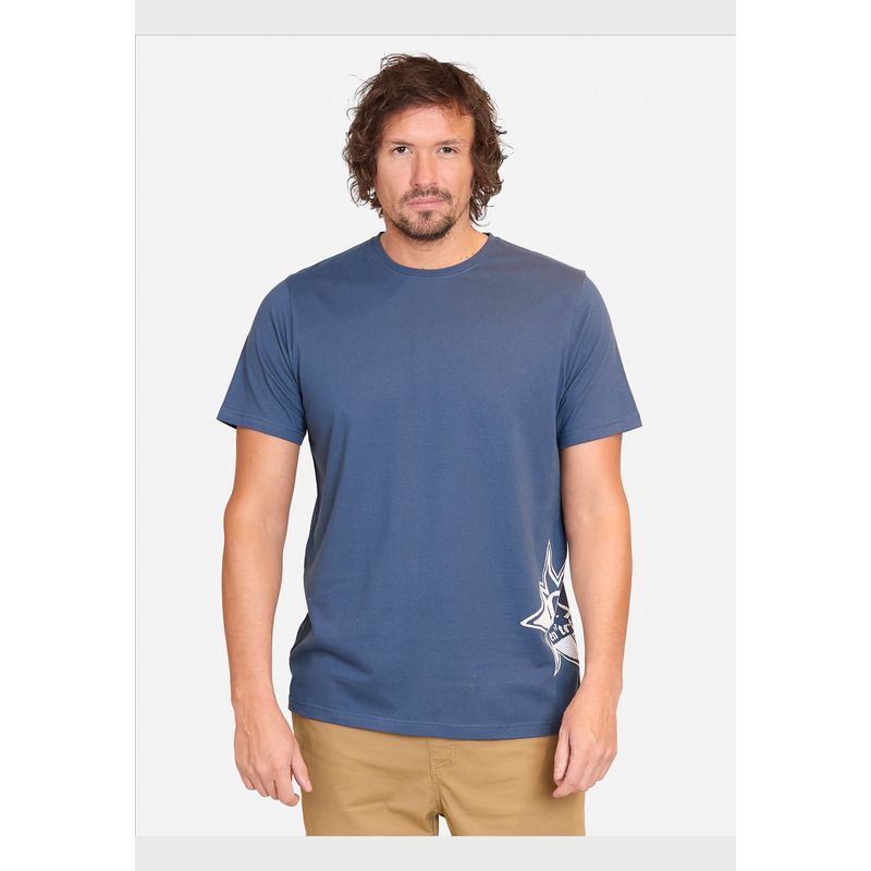 VOLCOM - Polera Manga Corta V Ent Stone Burst Azul Hombre Volcom