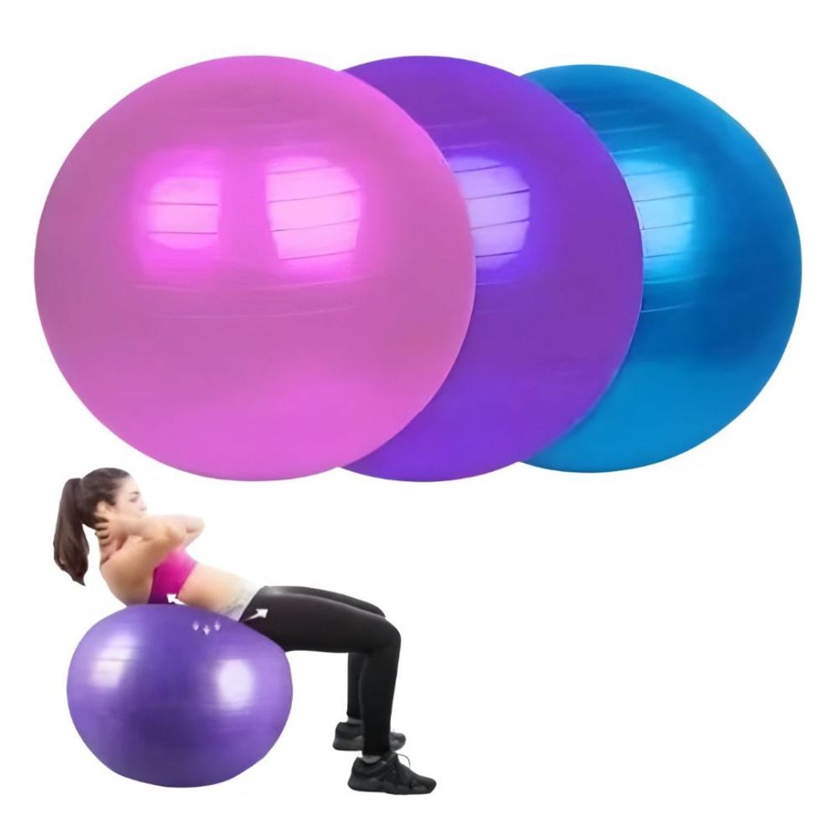 AK SPORT - Pelota Balon Yoga Pilates 75cm Pilates Bl-16  Ak Sport