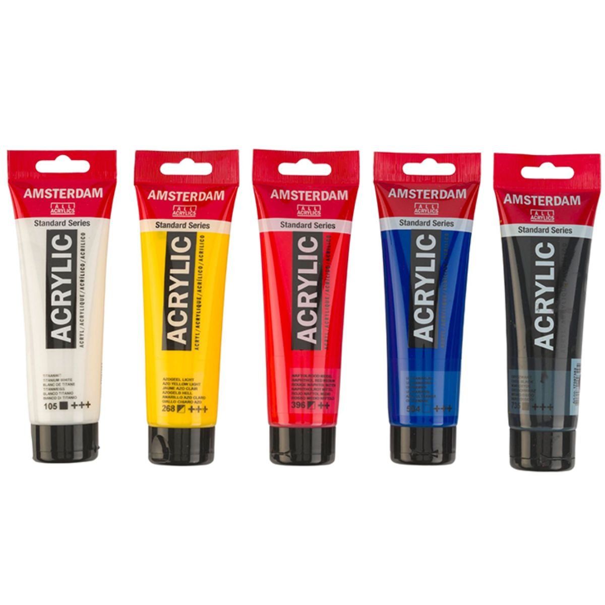 AMSTERDAM - Acrílico Amsterdam Pack 5 Colores 120ml Mezcla