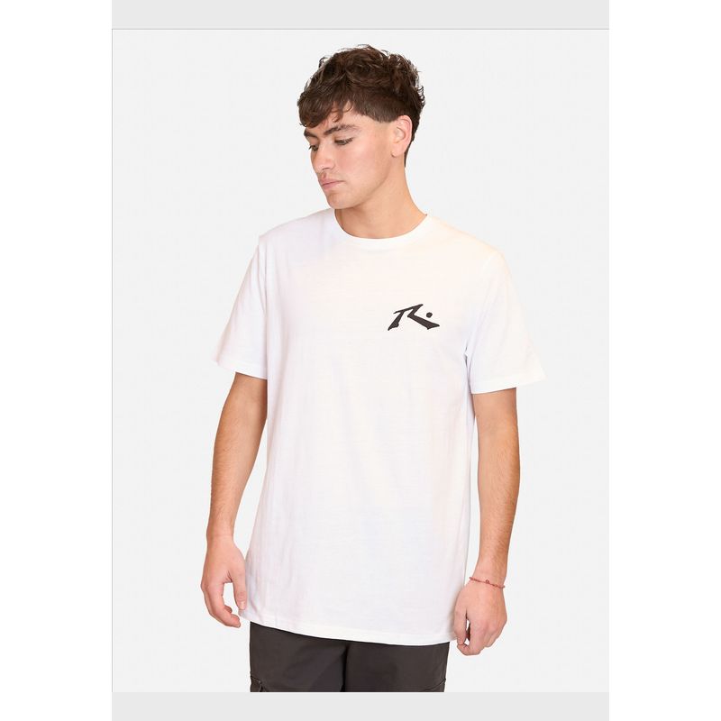RUSTY - Polera Manga Corta R Logo Blanco Hombre Rusty - Blanco