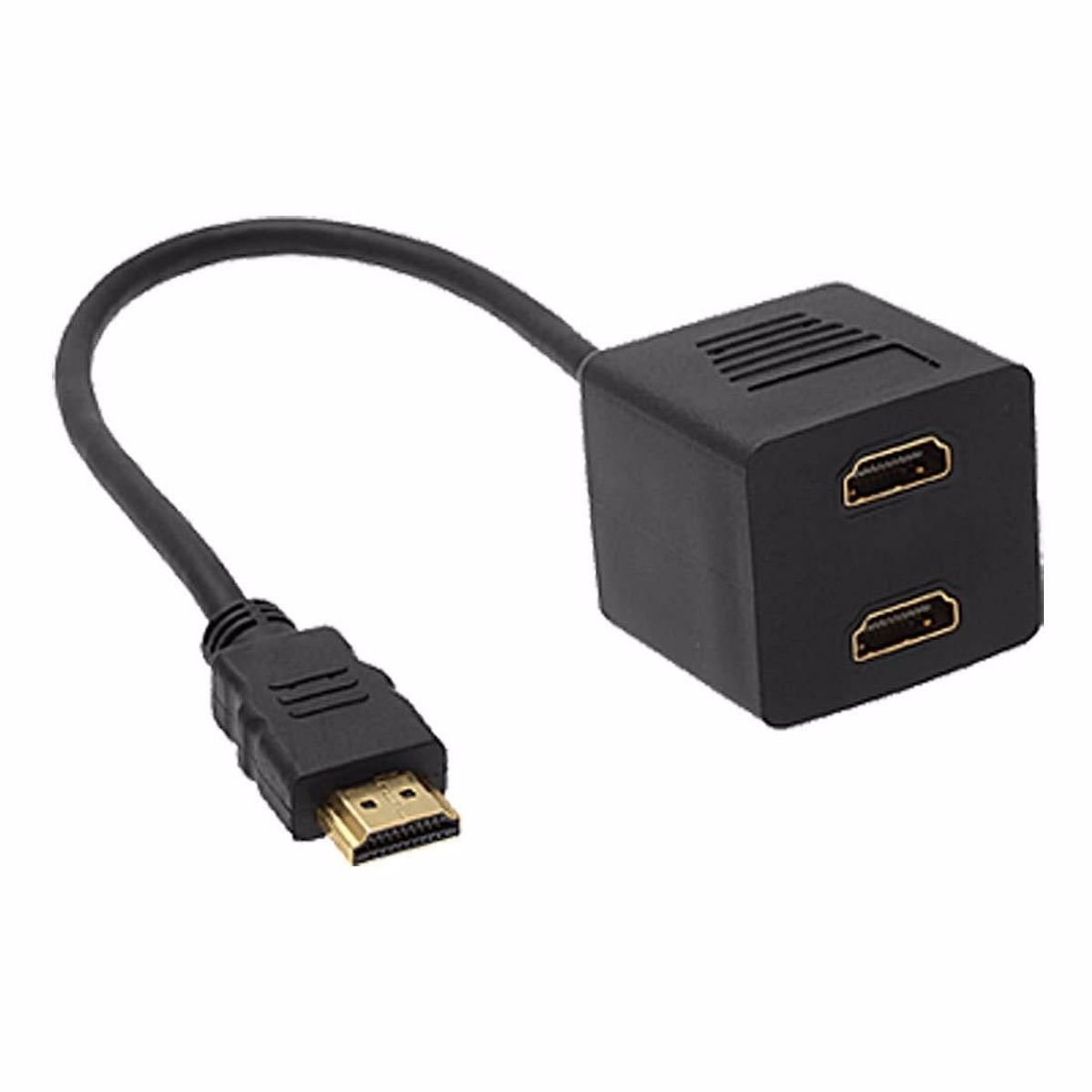 GENERICO - Cable Hdmi Un Macho a Dos Hembra 30 Cm