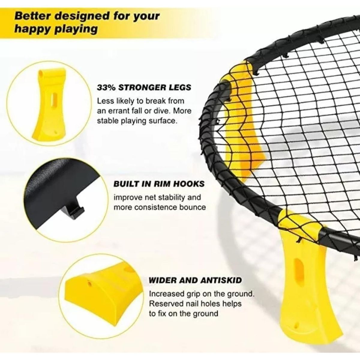 IMPORTCLICK - Mini Juego Voleibol Playa Practica IMPORTCLICK