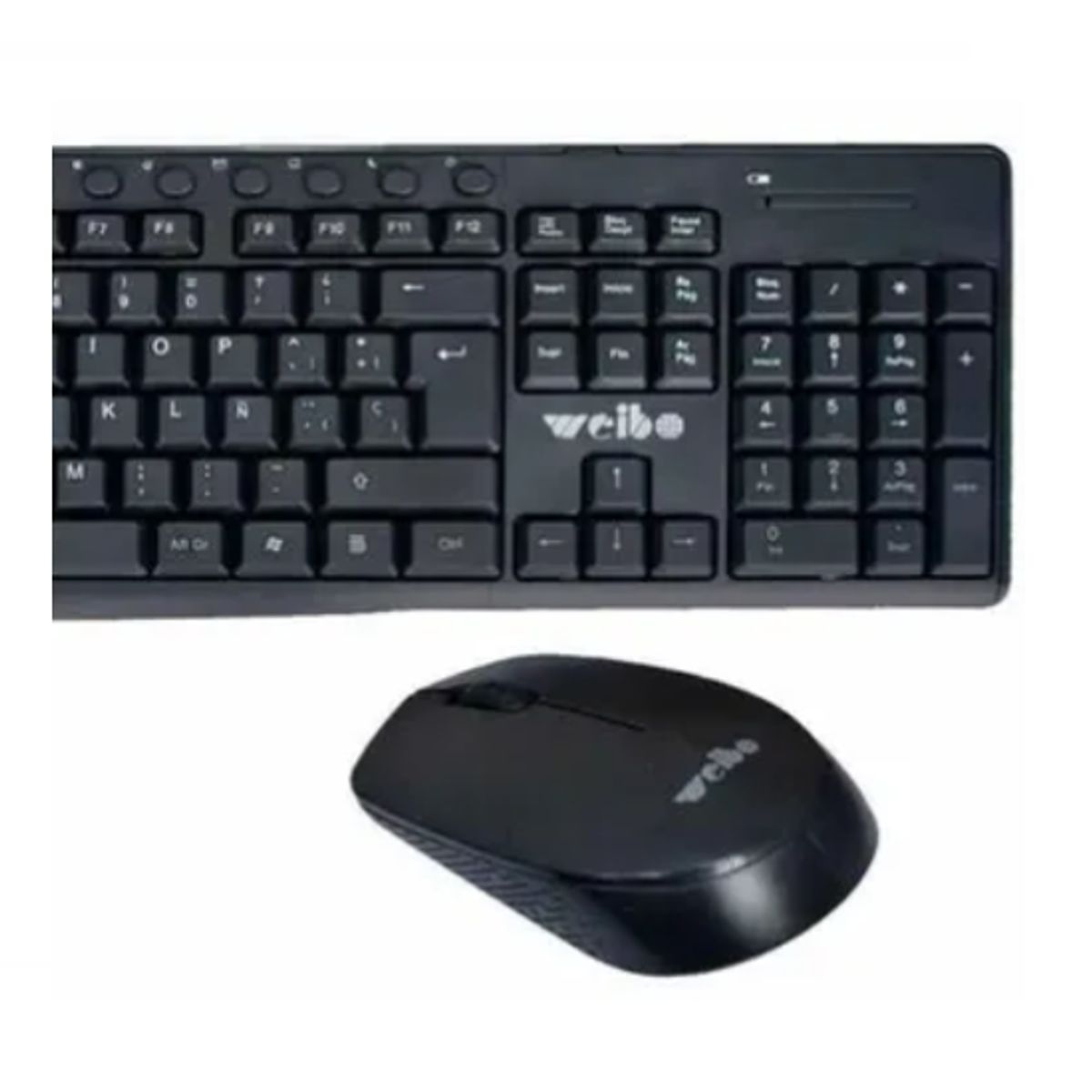 GENERICO - Set De Teclado Y Mouse Inalámbrico Negro 10m De Alcance