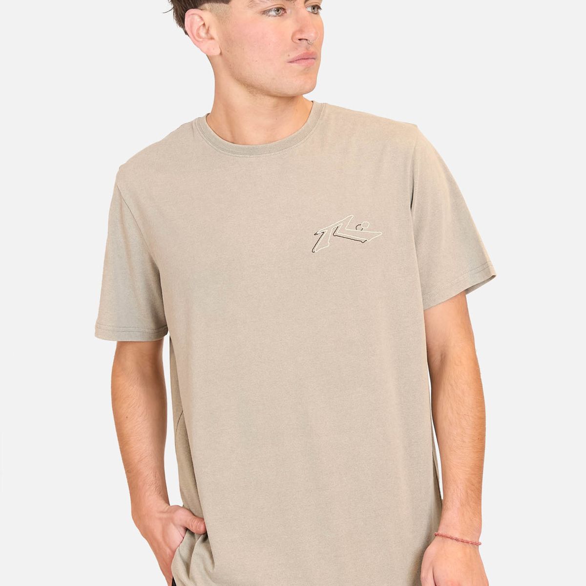 RUSTY - Polera Manga Corta Rusty 90S Tee Verde Hombre Rusty