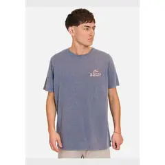 RUSTY - Polera Manga Corta Wave Tee Azul Hombre