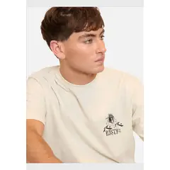 RUSTY - Polera Manga Corta Bruxarias Beige Hombre