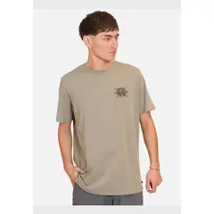 RUSTY - Polera Manga Corta Global Confussion Verde Hombre