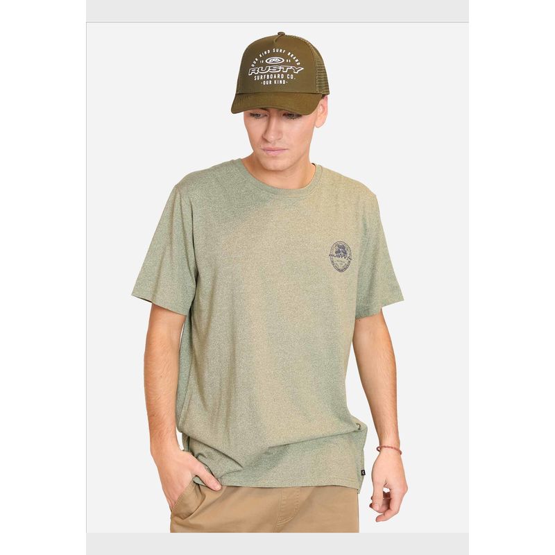 RUSTY - Polera Manga Corta Rsty Australia Verde Hombre Rusty