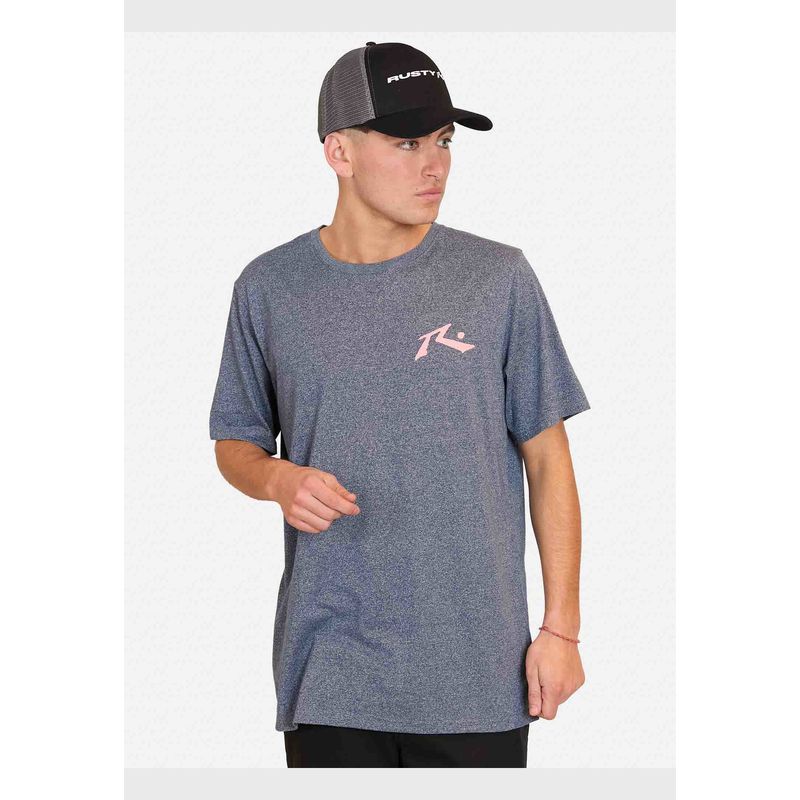 RUSTY - Polera Manga Corta Rsty Classic Azul Hombre Rusty