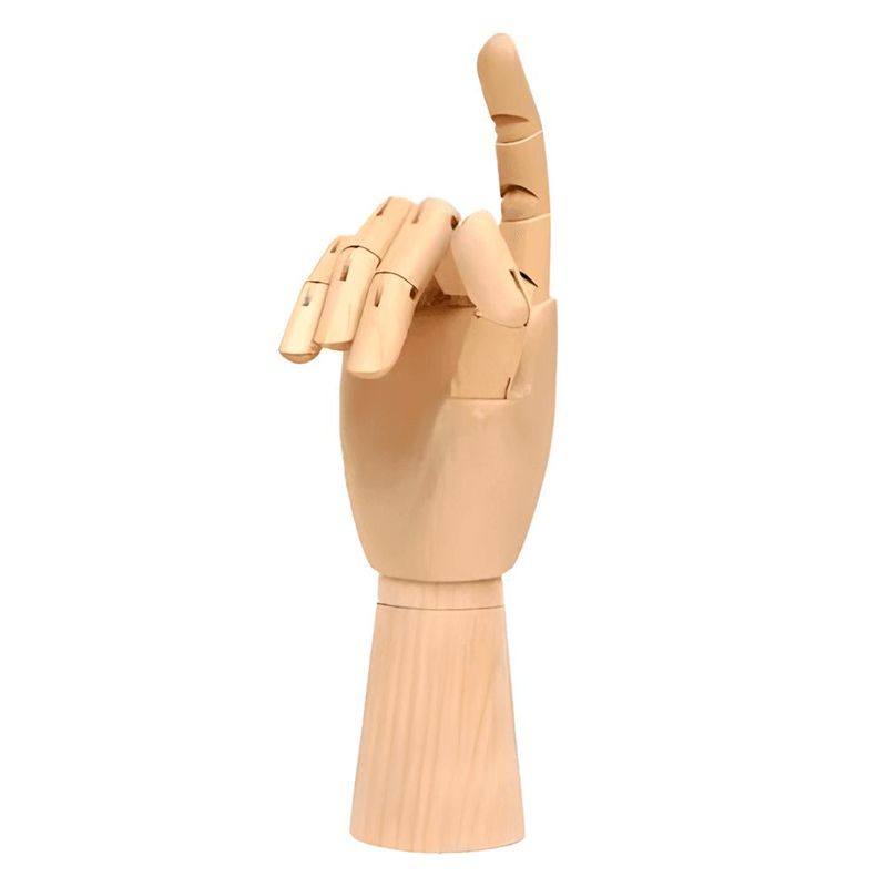 ARTIDIX - Maniquí Mano Madera Articulada 30cms De Dibujo PB-C14