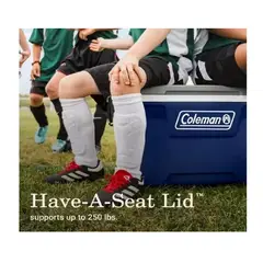 COLEMAN - Cooler Nevera 49.2 Lts 52 Qt Azul 80 Latas