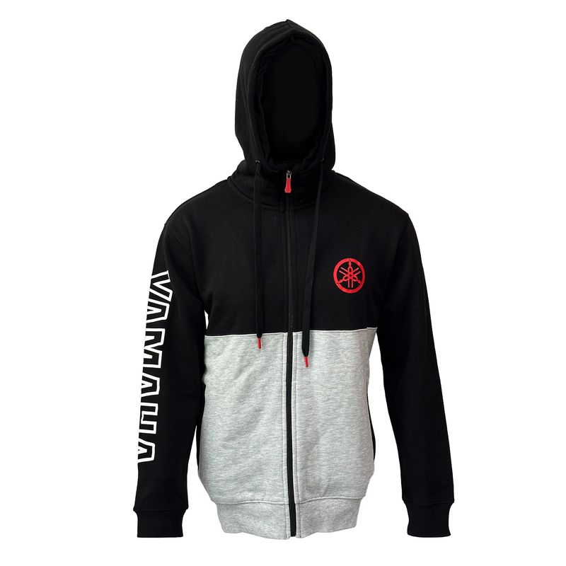 YAMAHA - Polerón De Hombre Manga Larga Hood Negro Gris