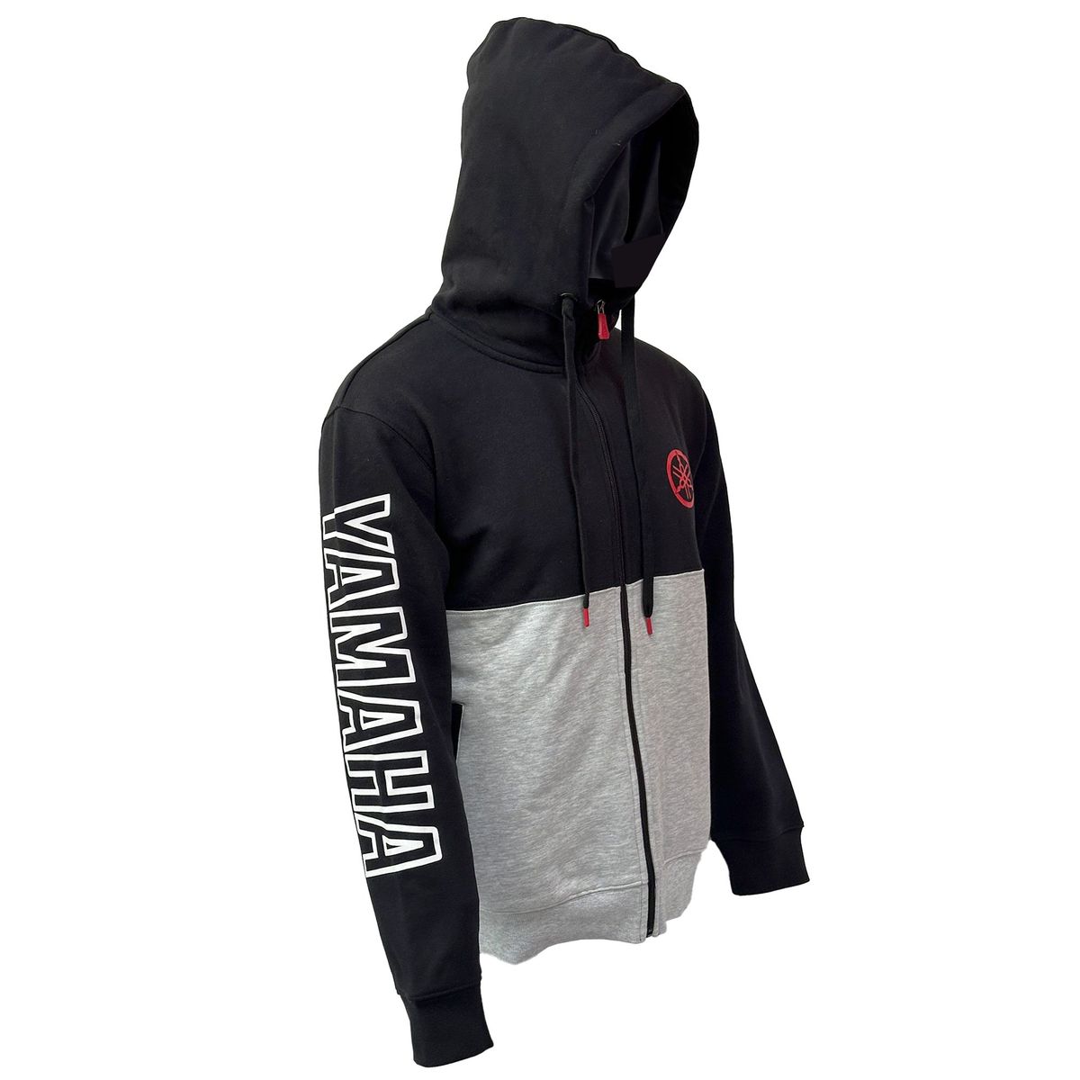 YAMAHA - Polerón De Hombre Manga Larga Hood Negro Gris