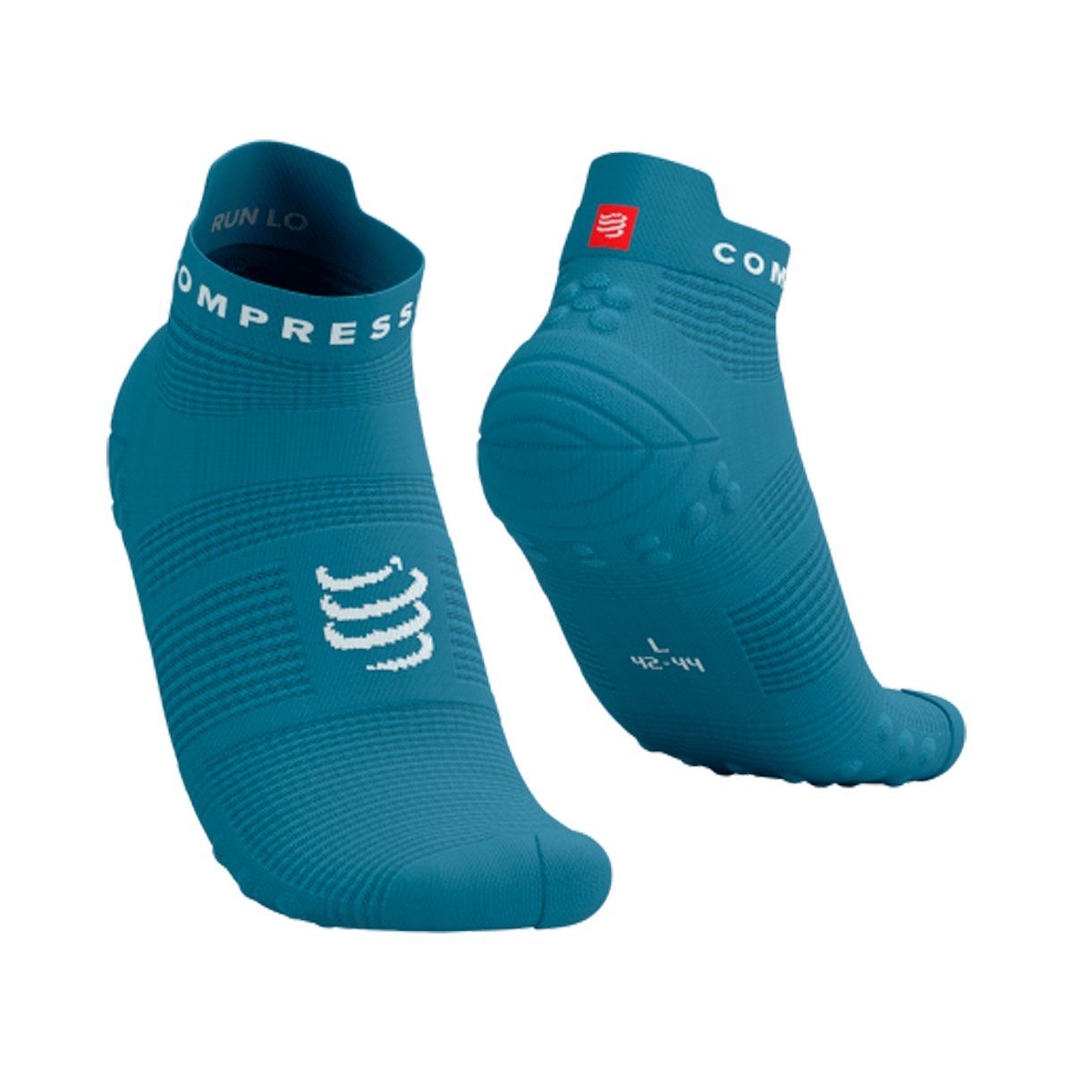 COMPRESSPORT - Calcetín Pro Racing v4.0 Run Low Celeste