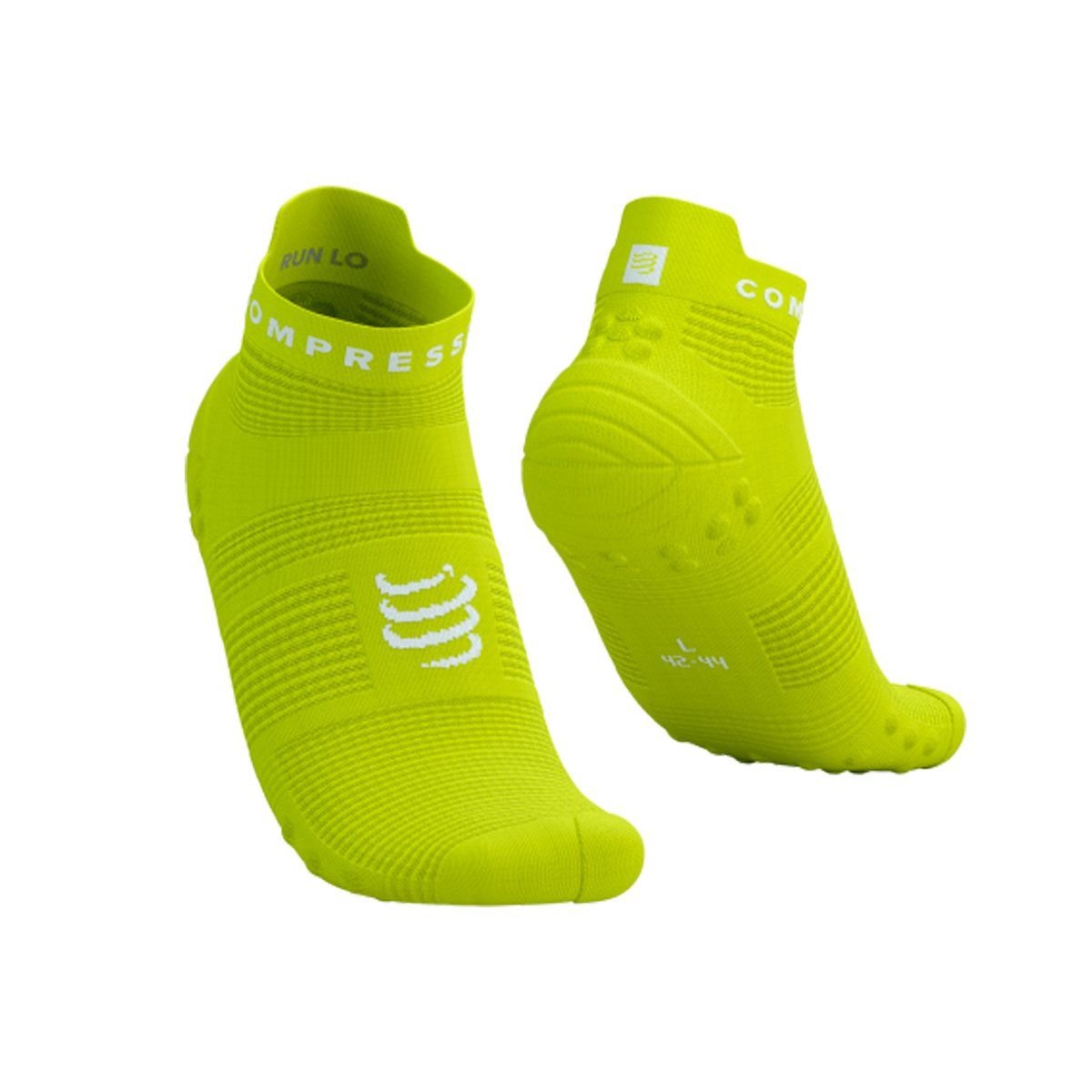 COMPRESSPORT - Calcetín Pro Racing v4.0 Run Low Yellow