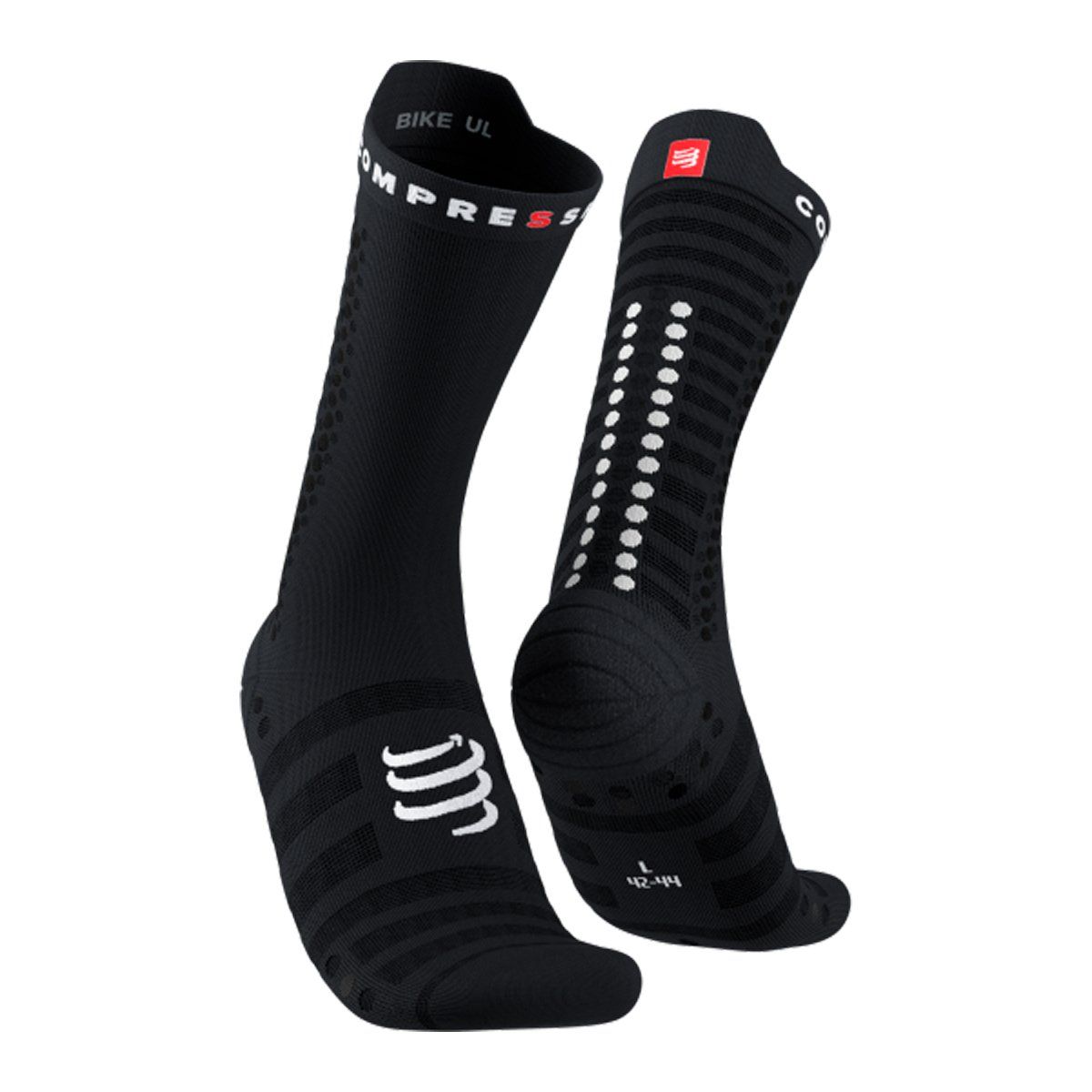COMPRESSPORT - Calcetín ProRacing v4.0 Ultralight Bike Blackk