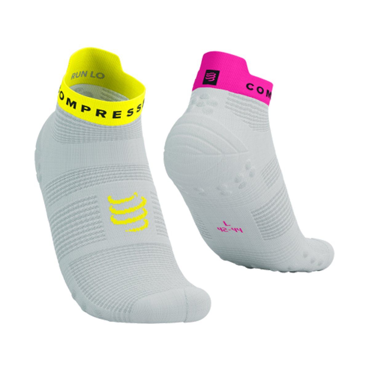 COMPRESSPORT - Calcetín Pro Racing v4.0 Run Low Blanco