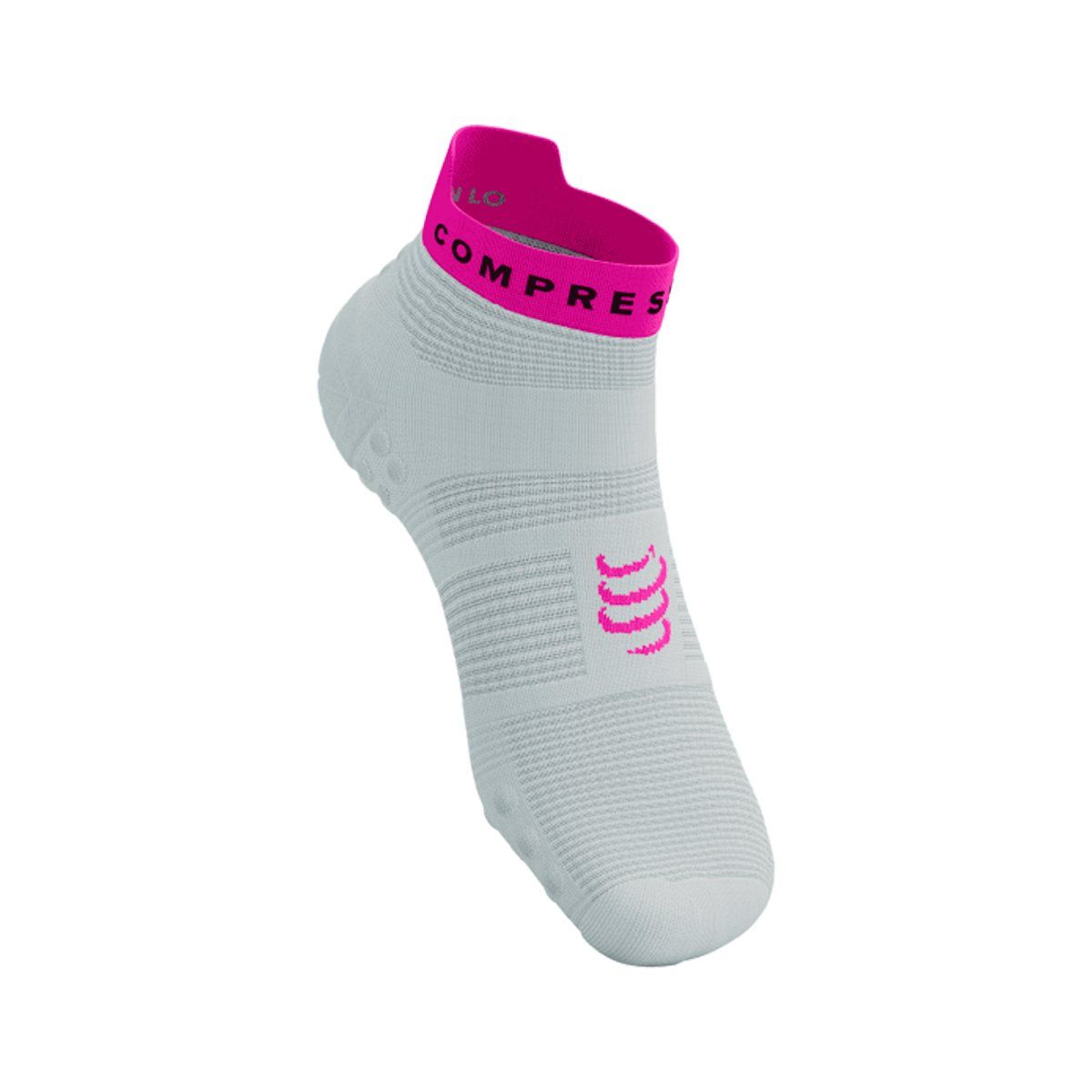 COMPRESSPORT - Calcetín Pro Racing v4.0 Run Low Blanco