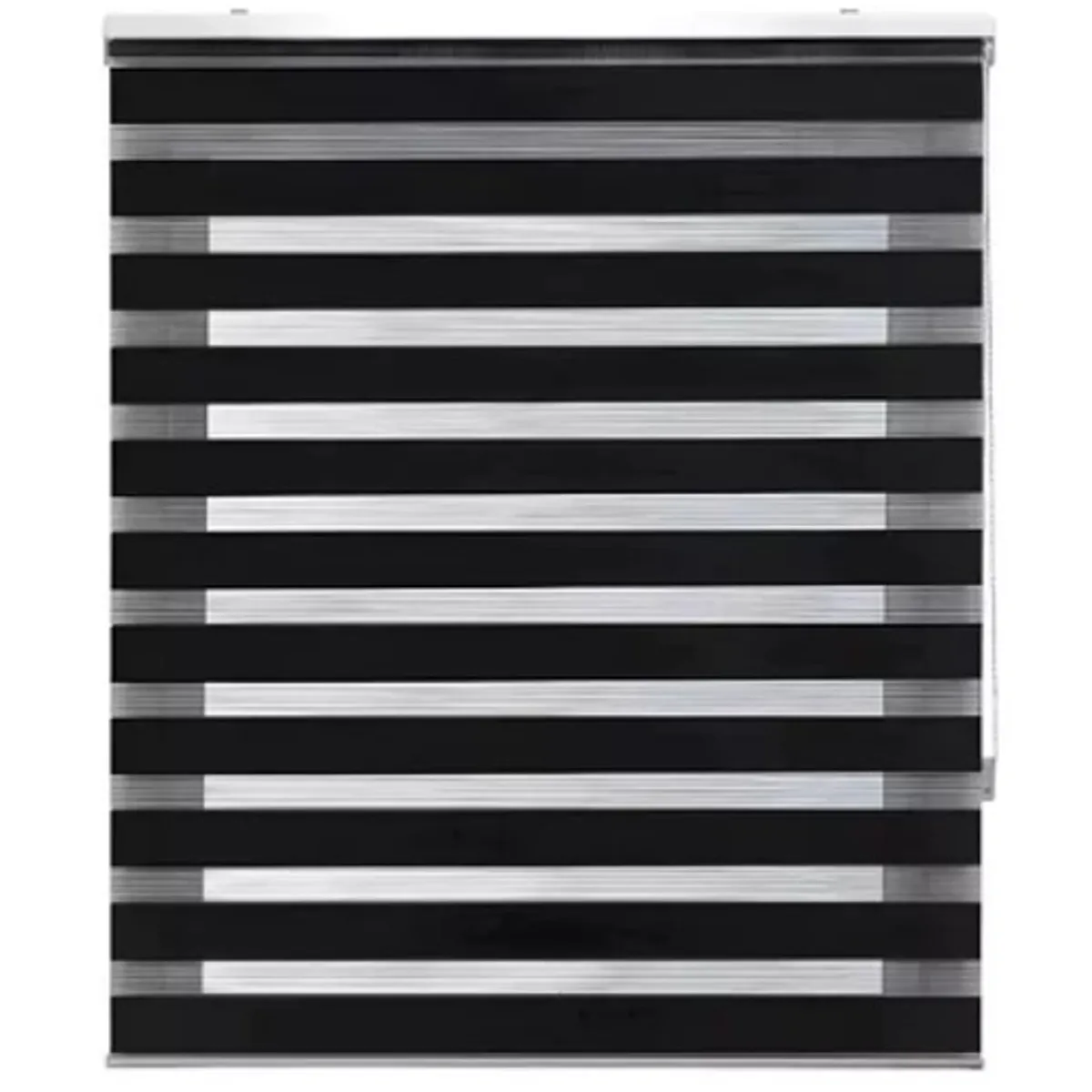 GENERICO - CORTINA ROLLER DUO DIA Y NOCHE COLOR NEGRO 100X200CM