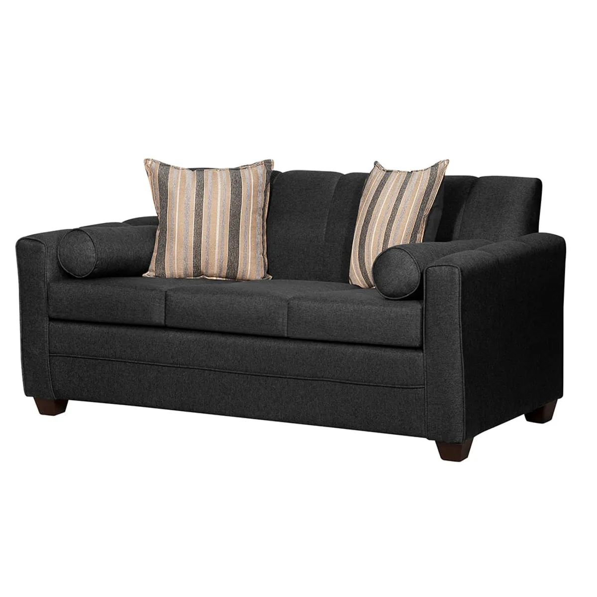 RUZAM MOBEL - SOFA TRES CUERPOS LULU NEGRO LINO