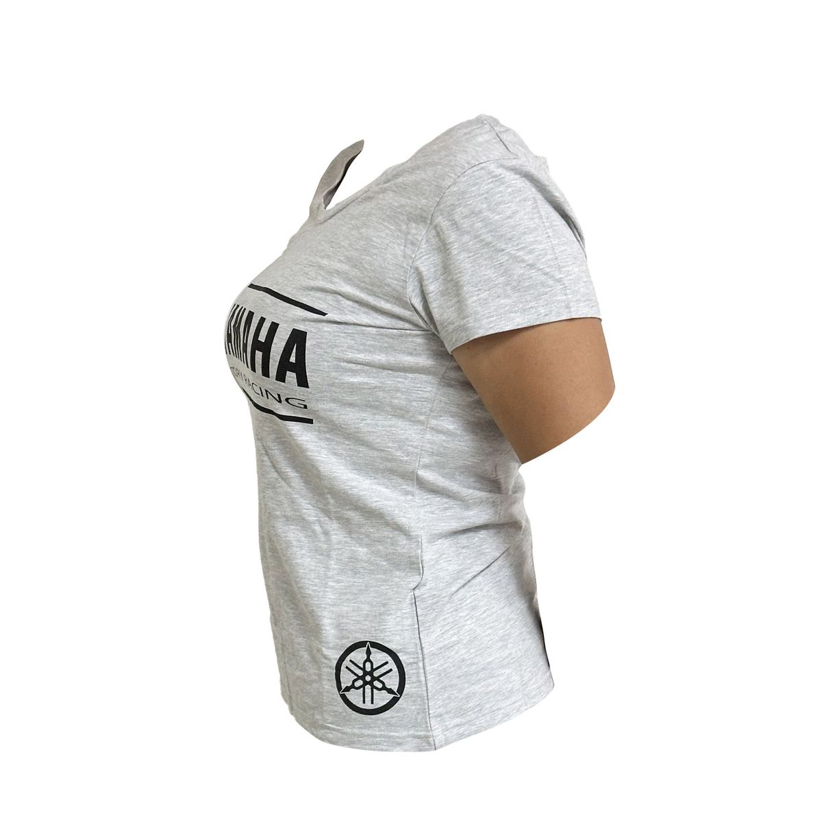 YAMAHA - Polera De Mujer Manga Corta Yamaha Fact Racing Gris