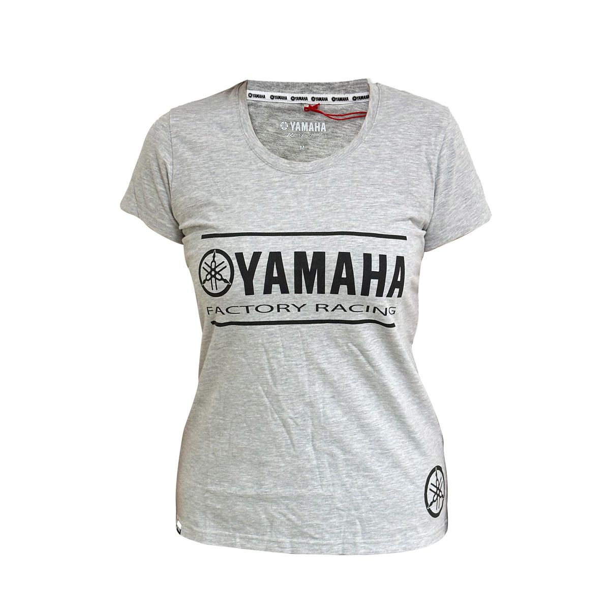 YAMAHA - Polera De Mujer Manga Corta Yamaha Fact Racing Gris