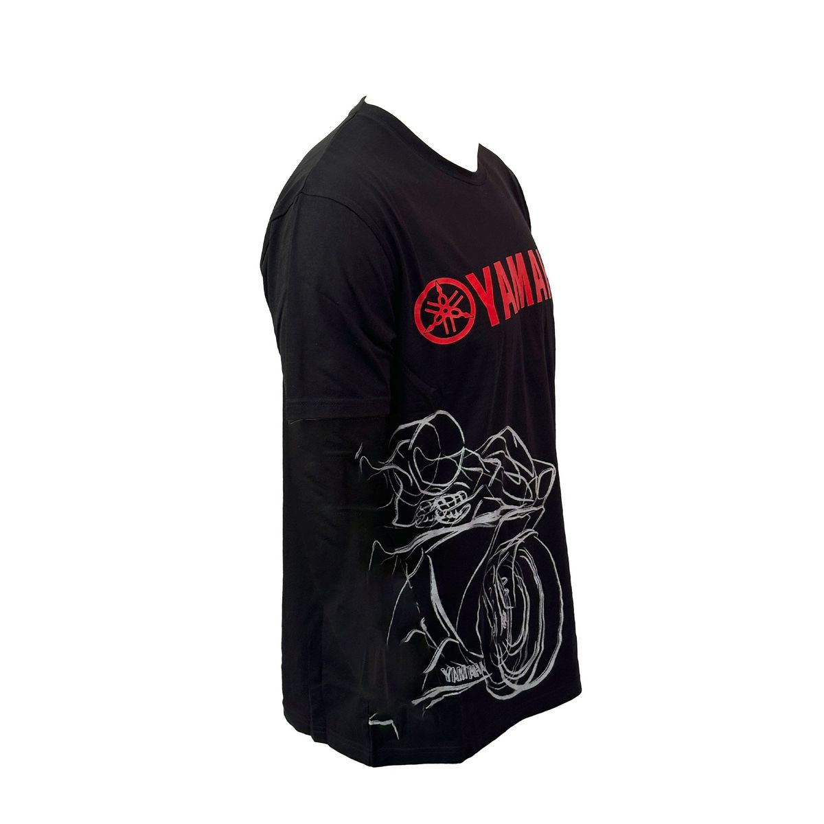 YAMAHA - Polera De Hombre Manga Corta Hombre Shadow Negro