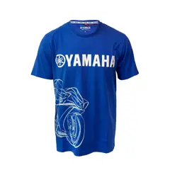 YAMAHA - Polera De Hombre Manga Corta Shadow Azul