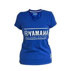 YAMAHA - Polera De Mujer Manga Corta Fact Racing Azul