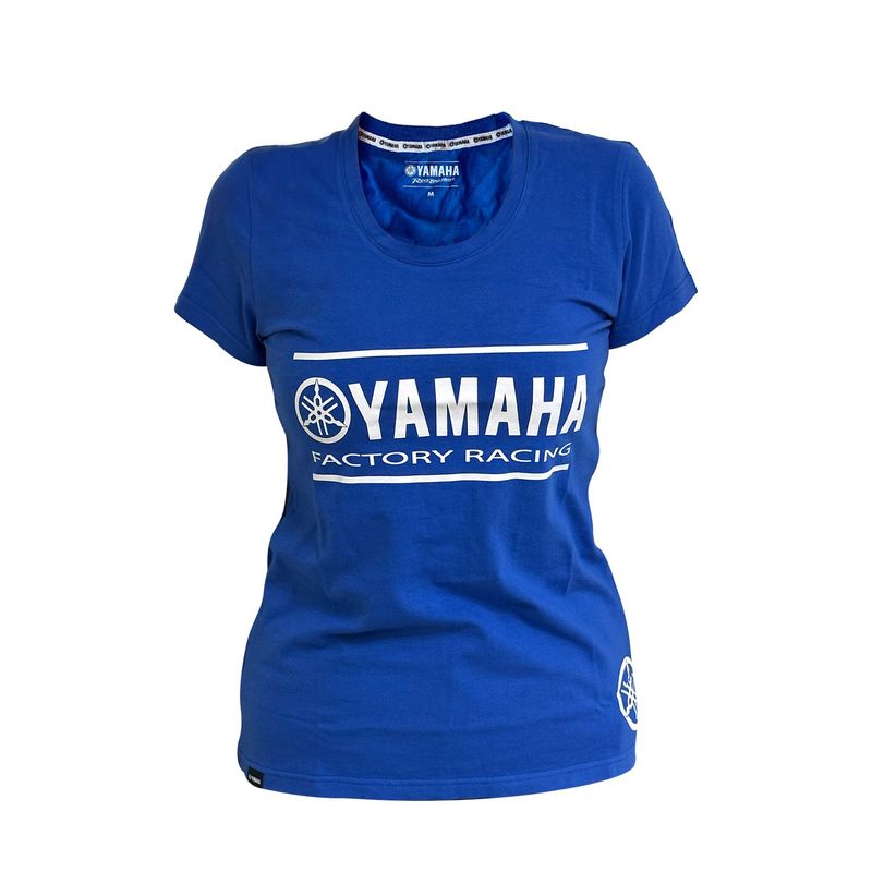 YAMAHA - Polera De Mujer Manga Corta Yamaha Fact Racing Azul