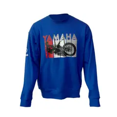 YAMAHA - Polerón De Hombre Manga Larga Basic Azul