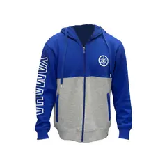 YAMAHA - Polerón De Hombre Manga Larga Hood Azul Gris