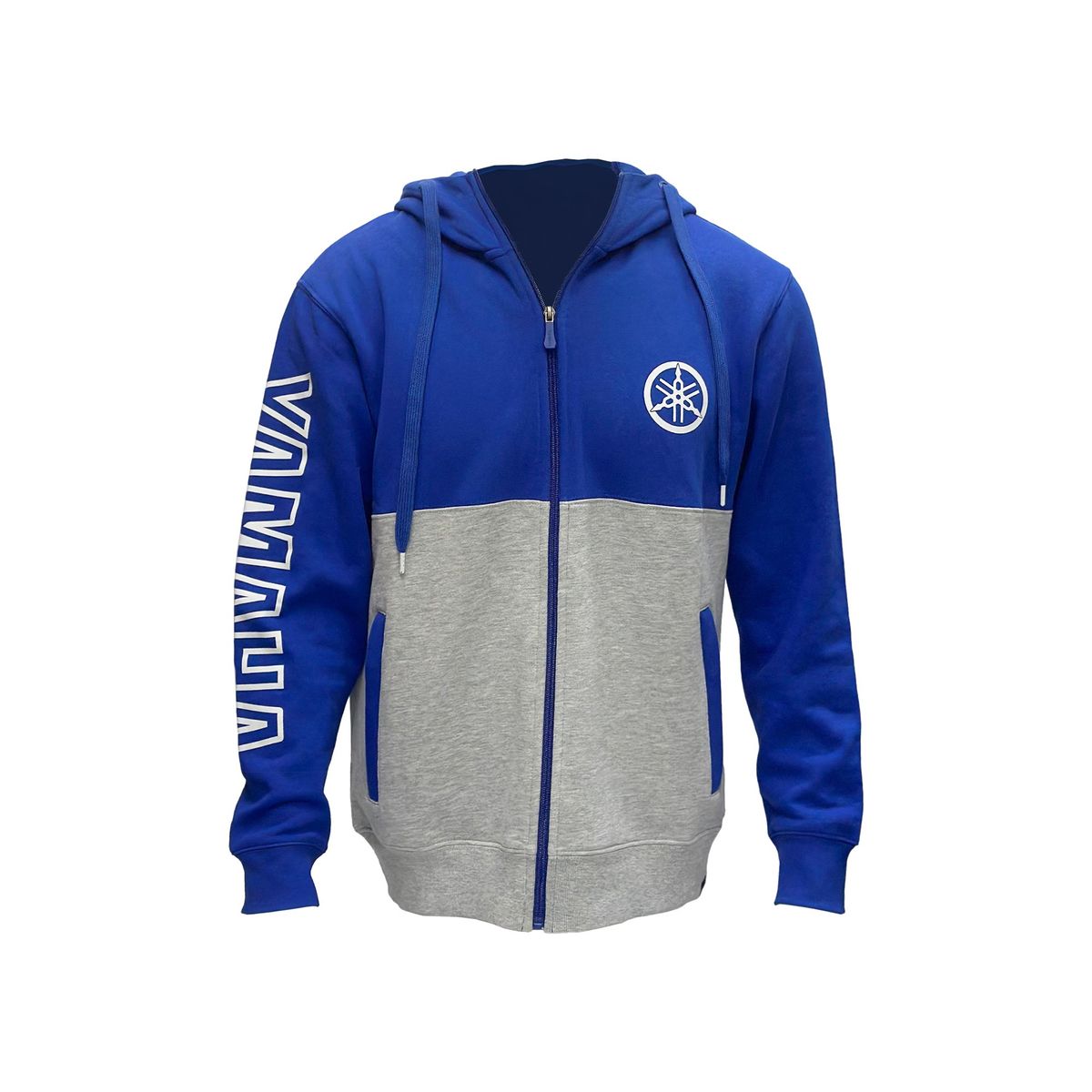 YAMAHA - Polerón De Hombre Manga Larga Hood Azul Gris
