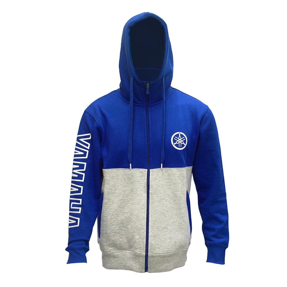 YAMAHA - Polerón De Hombre Manga Larga Hood Azul Gris