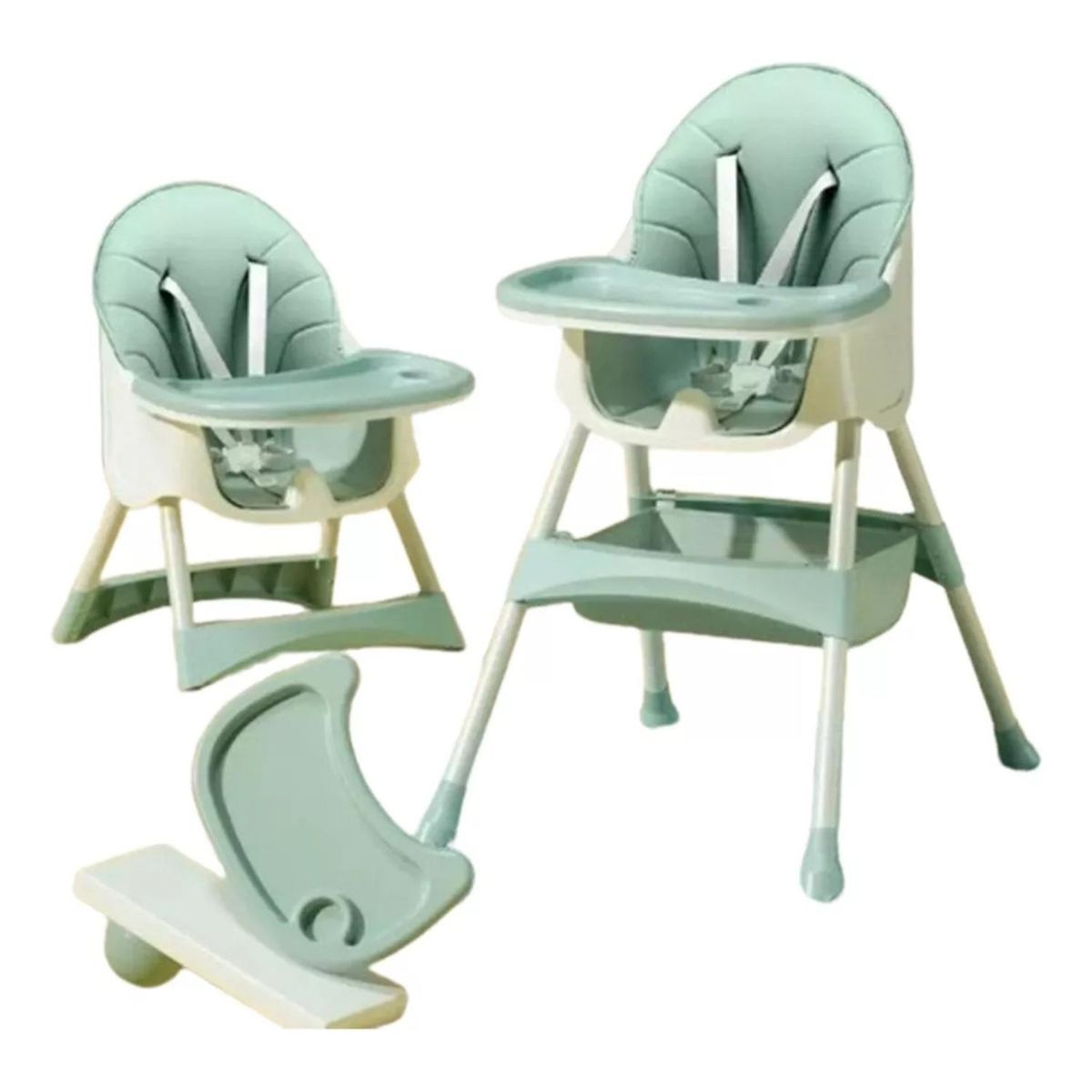 IMPORTCLICK - Silla Comer Infantil Seguridad 2 En 1 Verde IMPORTCLICK