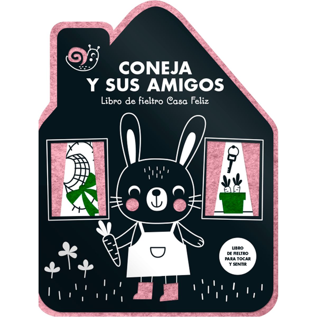 EDITORIAL CONTRAPUNTO - Coneja y sus amigos. Libro de fieltro Casa Feliz