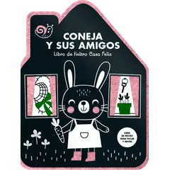 EDITORIAL CONTRAPUNTO - Coneja y sus amigos. Libro de fieltro Casa Feliz