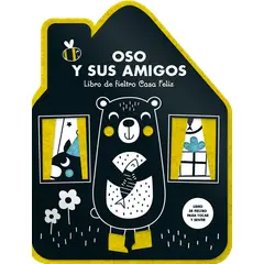 EDITORIAL CONTRAPUNTO - Oso y sus amigos. Libro de fieltro Casa Feliz