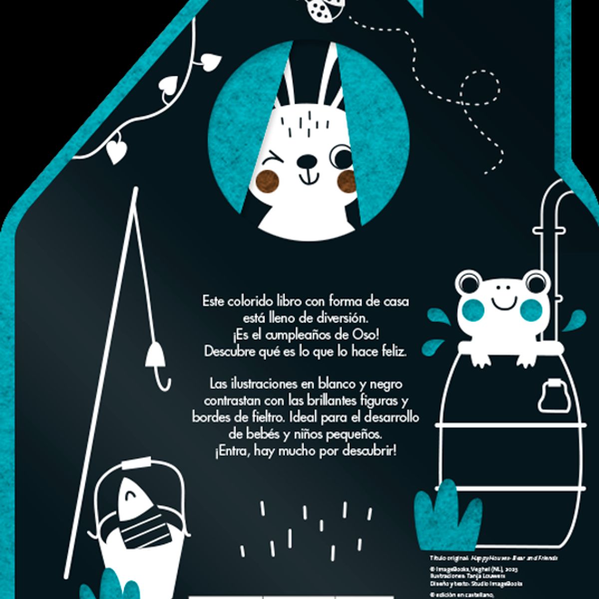 EDITORIAL CONTRAPUNTO - Oso y sus amigos. Libro de fieltro Casa Feliz