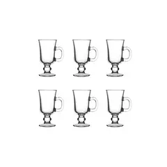 IMPORTCLICK - Set 6 Tazas Café Espresso Vidrio 125 ML